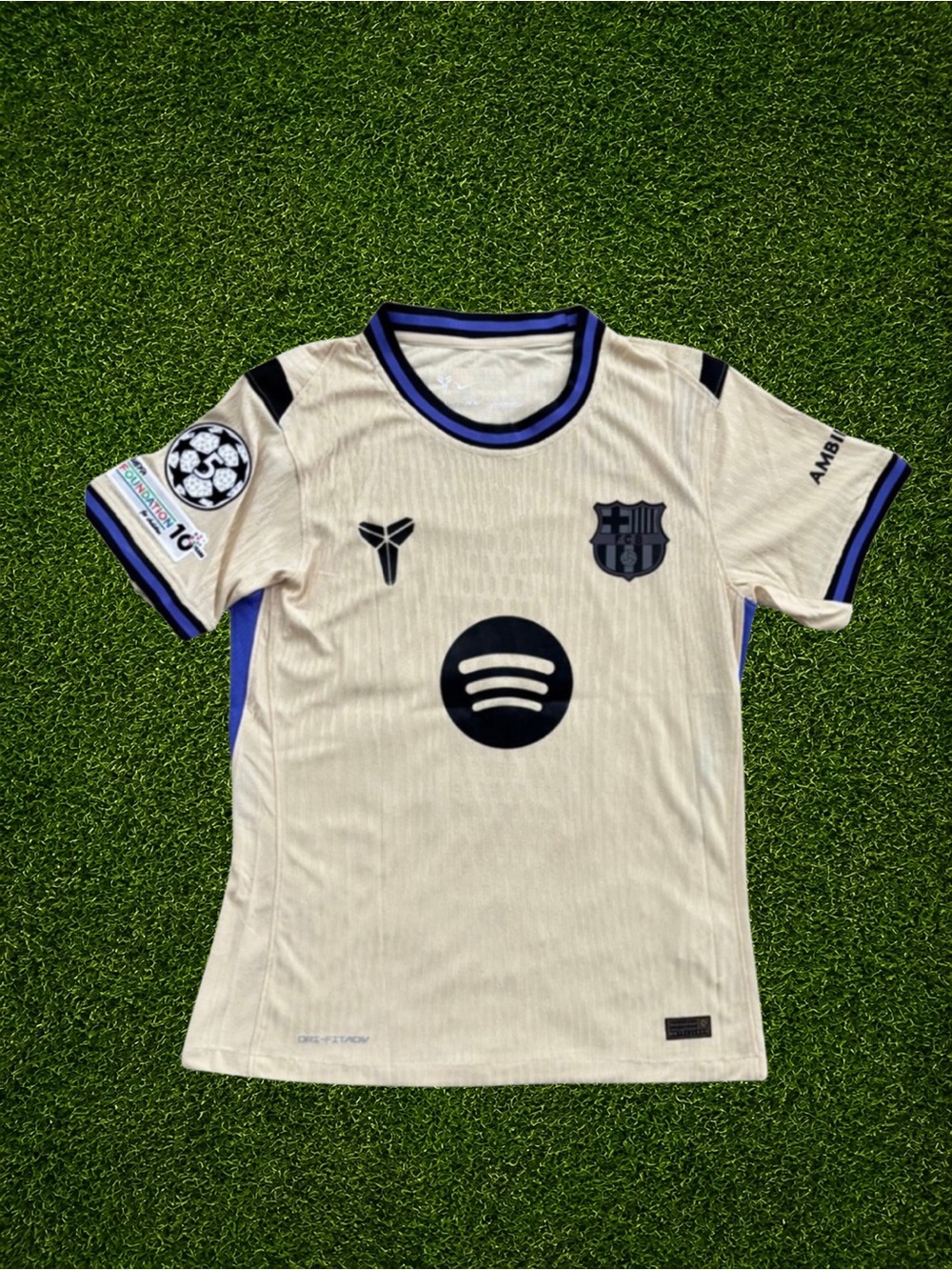 FC Barcelona Cream and Black Jersey